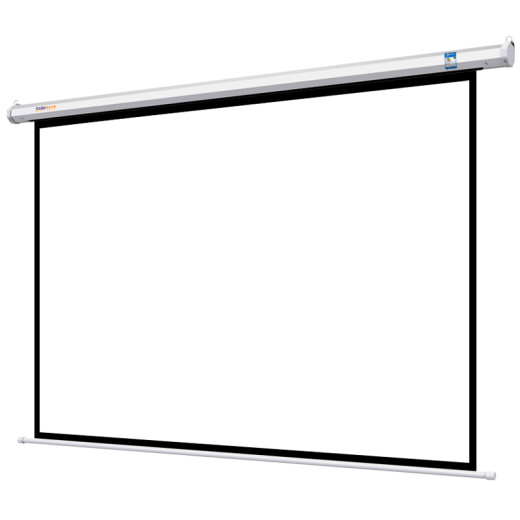 Kuaido House 100-inch 16:9 white plastic electric remote control screen projector screen projector screen projection cloth office home screen (standard remote control)