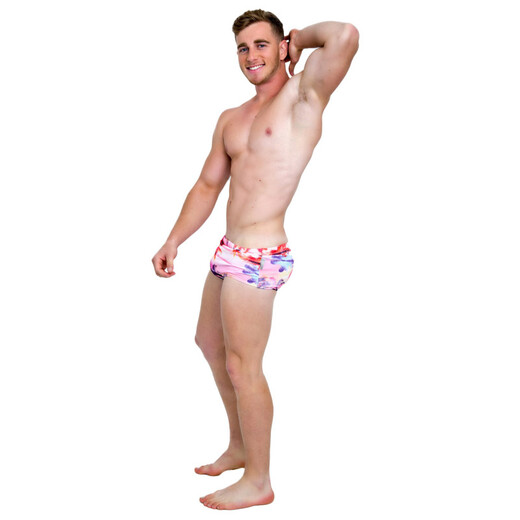 TADDLEE 游泳裤男三角沙滩泳衣时尚速干休闲温泉男士户外海边泳装小平角 XF133 S