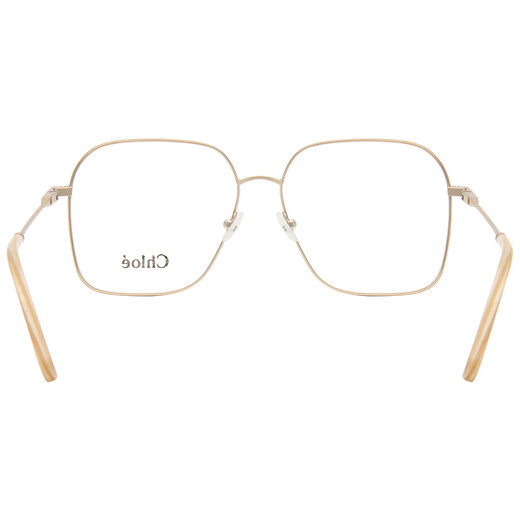 CHLOE Women's Nude Pink Frame Gold Spring Temple Optical Glasses Frame CE2135 798 59mm