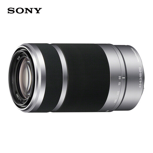 Sony (SONY) guaranteed price 11.11 E 55-210mm APS-C format telephoto large zoom mirrorless camera lens silver E-mount SEL55210