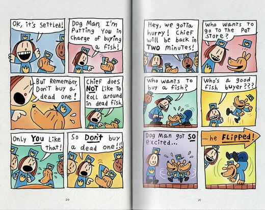 Micro flaws, mind careful shooting, learn the music, Detective Dog Set 1-3, imported from the original English version, genuine children's comic book Dog Man (7-12 years old)