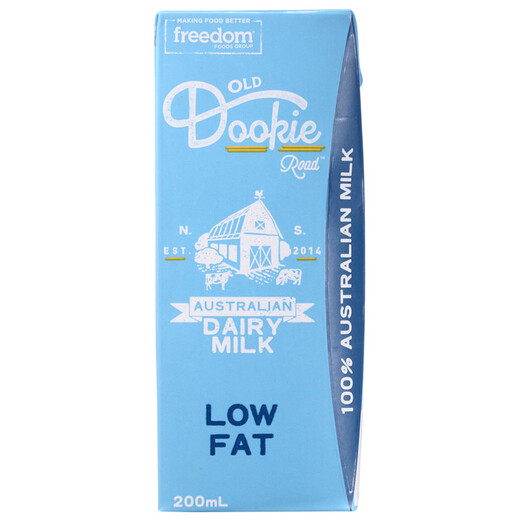 Australia Old Dookie Road original imported milk partially skimmed full box pure milk 200ml*24 boxes