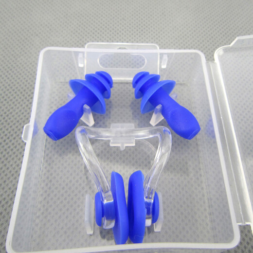 Hibbing (SEOBEAN) nose clip earplugs swimming equipment waterproof accessories silicone earplugs nose clip blue