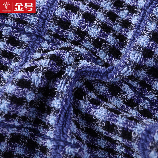 Gold size pure cotton small square towel for men, business couples, children's face towel, dark soft absorbent plaid children's face towel, sweat-proof towel 30*30CM, blue