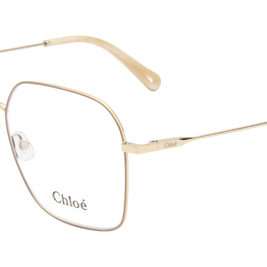 CHLOE Women's Nude Pink Frame Gold Spring Temple Optical Glasses Frame CE2135 798 59mm