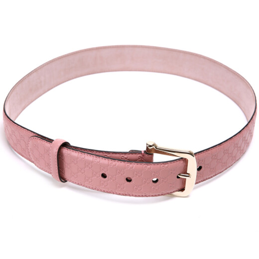 Gucci GUCCI universal pink cowhide embossed needle buckle belt 281548 BMJ1G 5806 95 size Send your boyfriend to give your girlfriend a birthday gift