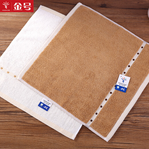 Gold size pure cotton men's business household adult children women's face wash and bath small towel face wash square beauty square towel large square towel soft water absorbent thick and durable 35*34CM Brown 1 Brown 3 two packs