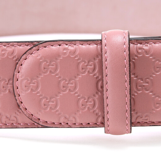 Gucci GUCCI universal pink cowhide embossed needle buckle belt 281548 BMJ1G 5806 95 size Send your boyfriend to give your girlfriend a birthday gift