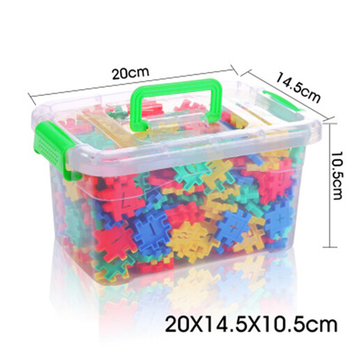 DBS assemble des blocs de construction de jouets 2-3-6 ans, insert intellectuel des enfants en plastique carré en plastique de maternelle, insert numérique en boîte 300 pièces