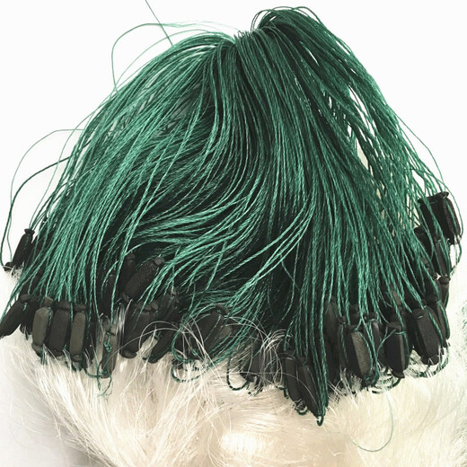 Huaiyu 1.5-3 meters strong wire mesh three-layer net fishing net fishing net sticky fishing net three-layer fishing net fish net 1.5 meters 3.5 fingers 100 meters white silk three-layer net