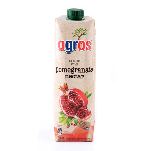 Greek imported agros fruit juice drink family pack pomegranate 1L