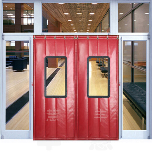 Xuan Shang Winter PU lint cotton door curtain custom-made thickened canvas thermal insulation curtain windproof waterproof anti-freeze cotton door curtain soundproof door curtain cold storage shopping mall supermarket household self-priming fireproof door curtain custom-made cotton door curtain please contact customer service