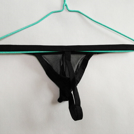 Private Herren-T-förmige Unterwäsche sexy Stretch und komfortable Netz transparente Tanga One Size 160jin [Jin gleich 0,5 kg] Weiß