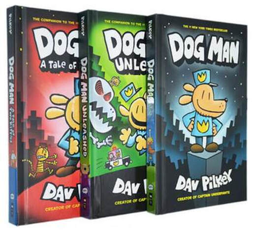 Micro flaws, mind careful shooting, learn the music, Detective Dog Set 1-3, imported from the original English version, genuine children's comic book Dog Man (7-12 years old)