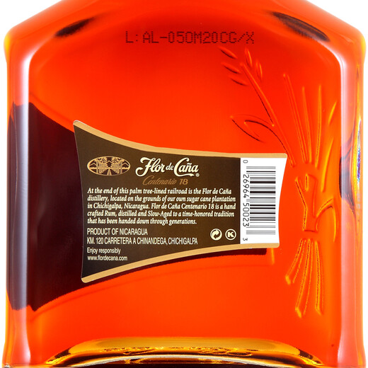 
Flower of Sugar Cane FLOR DE CANA Foreign wine Centanario 18 years 40 degrees Rum 700ml