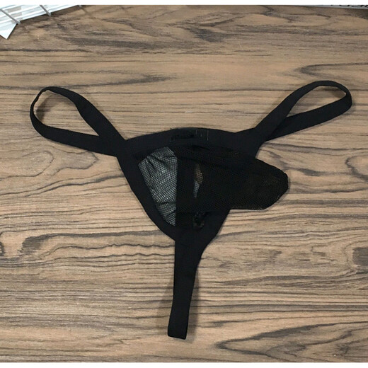 Private Herren-T-förmige Unterwäsche sexy Stretch und komfortable Netz transparente Tanga One Size 160jin [Jin gleich 0,5 kg] Weiß