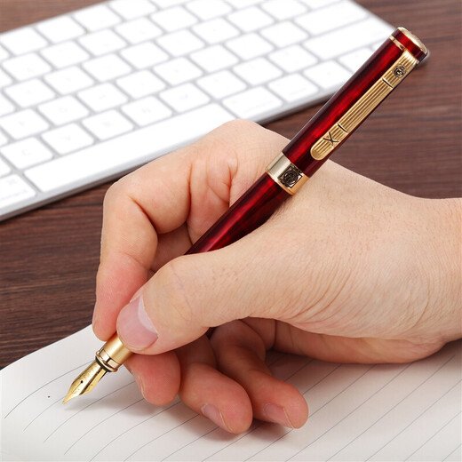 
[Free lettering] Picasso (pimio) Picasso 902 fountain pen elbow curved calligraphy pen men and women practice calligraphy adults [gift box] [agate red iridium gold pen] 0.5mm