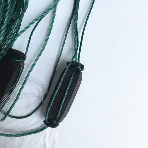 Huaiyu 4m-6m three-layer net, sunken net, fishing net, white silk fishing net, three-layer fish net, reservoir net, 5m, 6 fingers, 100m white silk, three-layer sunken net