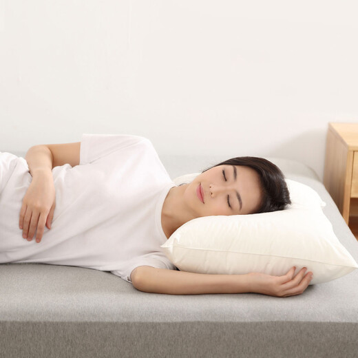 8H pillow core home textile cotton fabric fiber pillow hotel pillow 3D breathable and elastic pillow core DS white