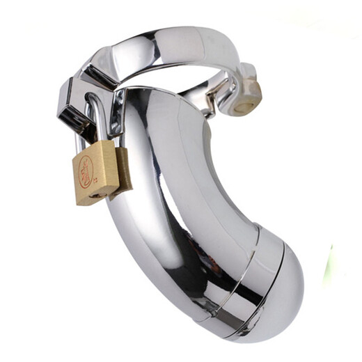 Jiuai Men's penis lock penis lock sm lock stimulating cage chastity lock chastity lock gay alternative love toys Chastity lock F style large size (internal diameter of the lock ring 50mm)