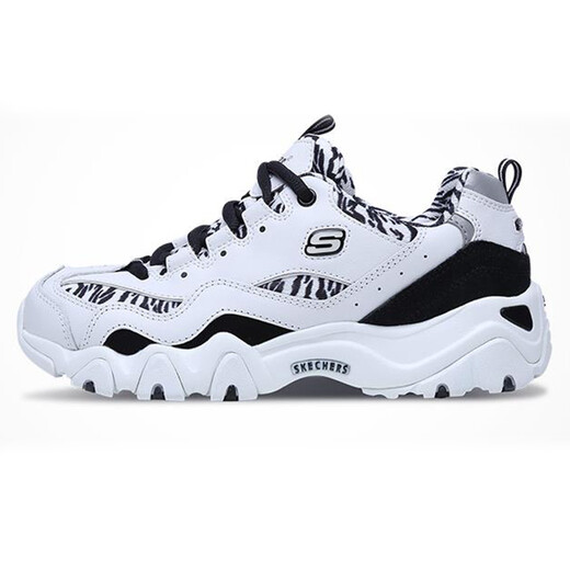 斯凯奇(Skechers)D'Lites²熊猫鞋女款99999672-WBK黑白色运动鞋38码