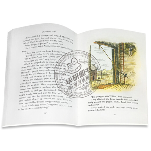 英文原版 夏洛特的网 Charlotte’s Web 夏洛的网 蓝思阅读指数680L 夏洛的网彩图版