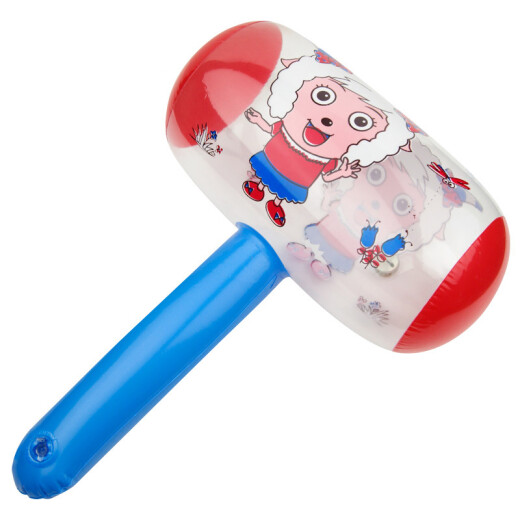 JianYun (JianYun) JianYun Toys PVC Cute Inflatable Children's Toy Inflatable Hammer with Bell Can Scream Little Hammer Kindergarten Squeeze Toy One Pack (Random Color Pattern)