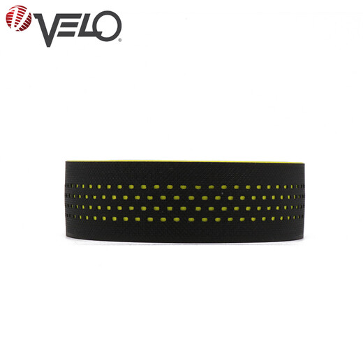 VELO road handlebar with silicone shock-absorbing dead-speed bicycle strap 3079 bicycle handlebar strap accessories 5079 black and yellow, repeated wrapping - 5079 silicone adhesive standard handlebar plug