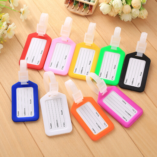 Su Yibei's overseas travel supplies luggage tag boarding pass suitcase consignment tag trolley case logo tag luggage tag blue 5 pieces