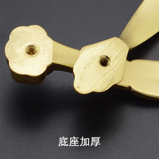 XMSJ仿古复古欧式柜门酒柜鞋柜全铜实心拉手实木抽屉橱柜美式黄铜把手 6622-96MM 欧洲金