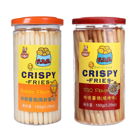 Hmali Purple Potato BBQ Potato Sticks 150G Casual Finger Biscuits Teething Sticks Bean Fries BBQ Flavor
