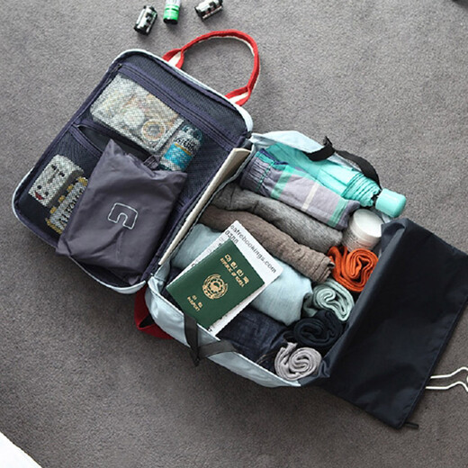 
WEEKEIGHT Travel Business Luggage Bag Clothing Storage Bag Large Capacity Slide Clothing Storage Bag Gym Shoulder Bag Shoulder Bag Light Blue