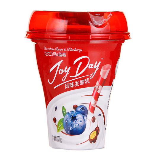 Yili JoyDay Flavored Fermented Milk Fruit Cup Chocolate Beans & Blueberry Yogurt Yogurt 220g*1 (minimum price of 2 pieces)