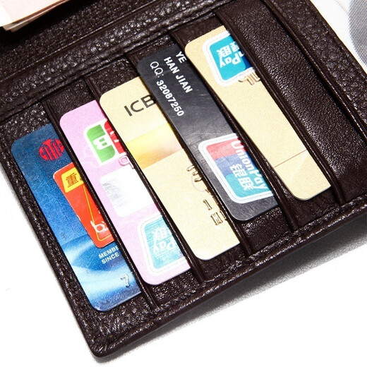 Sieben Wolf Wallet Herren Lange Business Geschenkbox Top -Layer Cowide Großkapazität Brieftasche Geburtstag Vatertag Geschenk Praktisches Geschenk für Papa Mode Brown [Lightning Ankunft]