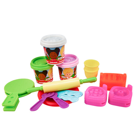 [70% neu] Fisher-Price handgefertigtes farbigem Ton-Ton-Werkzeug-Werkzeug, das keine Hände für Kinder in der frühen Bildung von Kindern ist, Happy Baking FPP025
