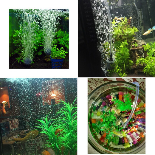 西龙 鱼缸增氧泵 大气量水族箱气泵 水族冲氧泵 小型养鱼氧气泵 AD1000电池6W气量2*4L/min