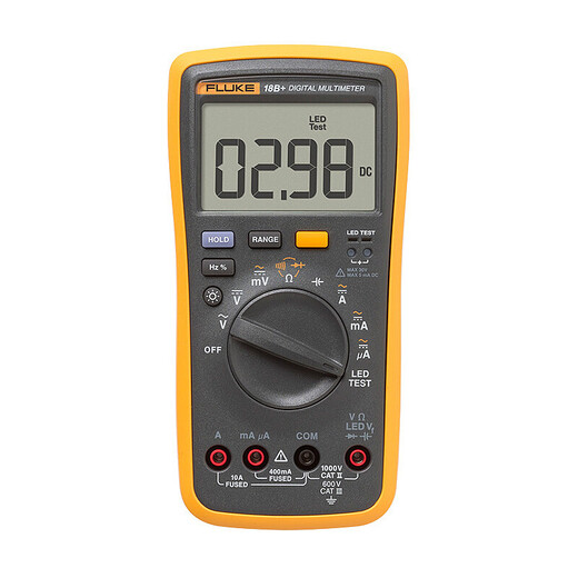FLUKE F18B+ digital multimeter, handheld multimeter, automatic range multimeter instrument, 1-year warranty