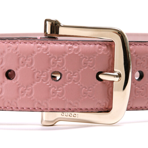 Gucci GUCCI universal pink cowhide embossed needle buckle belt 281548 BMJ1G 5806 95 size Send your boyfriend to give your girlfriend a birthday gift