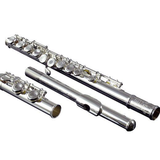 Roffee Flöteninstrument 17 Offenes und geschlossenes Loch Dual-Purple-Silber-Flöten-Schülern Anfänger spielen Ellbogenflöteninstrument 16 Loch C-Tuning White Kupfer Offenes und geschlossenes Loch Dual-Purple 22s College Level