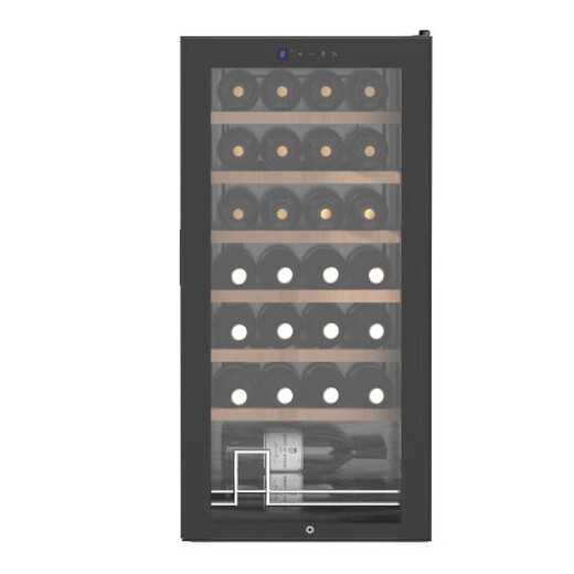Weiying ys8328 constant temperature red wine cabinet 28 bottles constant humidity small home living room white wine grape glass refrigerated storage cabinet fresh cabinet frost ice bar thin air-cooled beech wood shelf 28 bottles