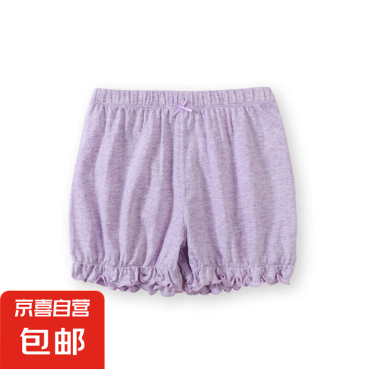 Mädchen Shorts Sommer kleine und mittlere Kinder heiße Hosen Babyhosen Hersteller Mädchen Leggings Sommer Baumwolle atmungsaktive Kinderhosen lila 100