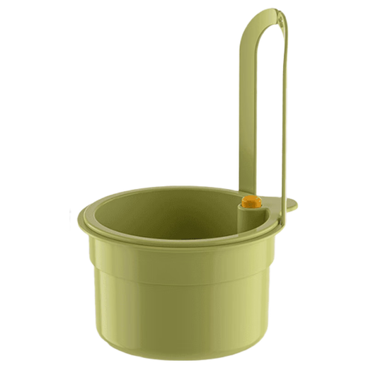 Fengquan hangable sink drain basket household kitchen sink separates food residue filter basket fruit cleaning drain rack green 1 pack filter residue/one click to pour