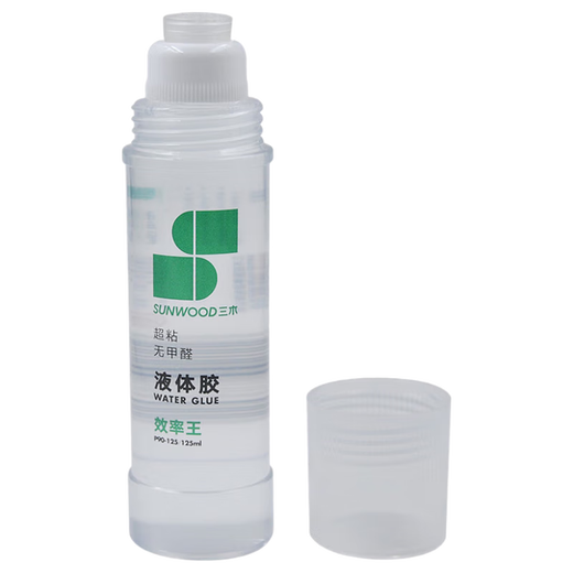 Sanmu (SUNWOOD) Efficiency King Series 12 packs 125ml high viscosity learning office general liquid glue P90-125