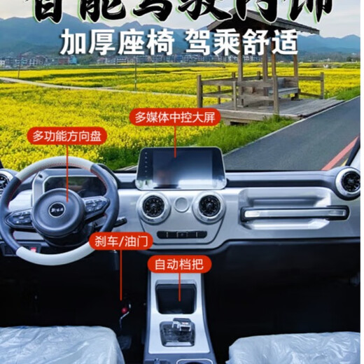 Yiduo's new electric pickup truck Laotou Le gas-electric dual-purpose large load-bearing low-speed new energy vehicle truck lithium battery model-60V150A