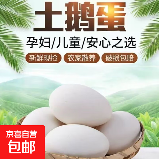 Fresh goose eggs for pregnant women, farm-raised free-range goose eggs, authentic specialty 12-piece breakfast supermarket fresh gift box, 12-piece large goose egg gift box (80-100g each) Fresh goose eggs for pregnant women, farm-raised free-range goose eggs, authentic specialty 12-piece breakfast supermarket fresh gift box, 12-piece large goose egg gift box (80-100g each)