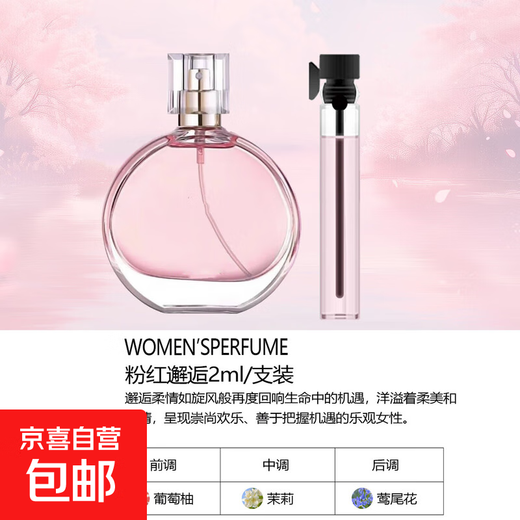 Big brand replacement perfume sample high-end long-lasting fragrance encounter blue true self niche trial fragrance 2ml pink encounter (2ml)