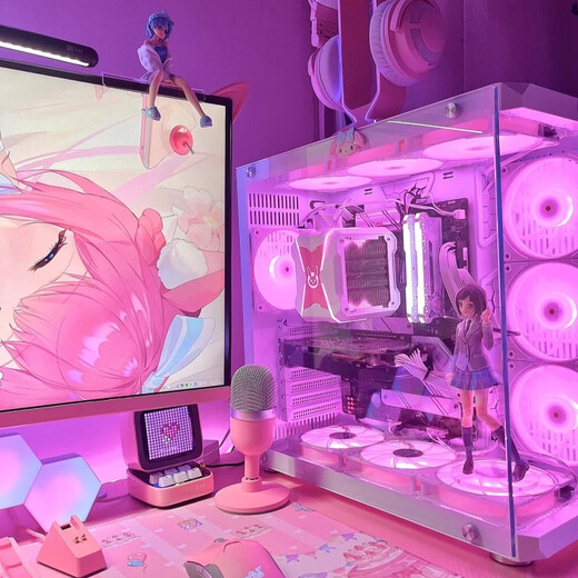 Holy halberd brand new Core i7 upgrade 36 core e-sports computer assembly desktop host complete set of machine chicken 4060 game live broadcast e-sports office home desktop host diy computer single host + 27 inch curved screen + 6 luxury gift set set of 3 i7 level 12 threads | 16G | TI online game independent display