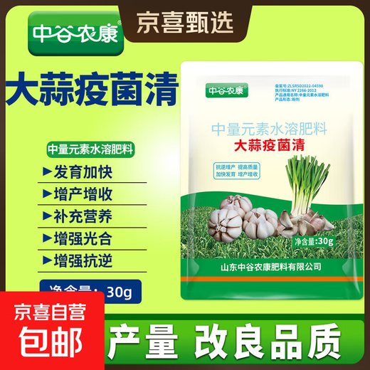 Garlic yellow leaves, rotten roots, dry tips, special agent for garlic root rot, purple spots and rust, general purpose for onion, ginger and garlic 30g 11 bags