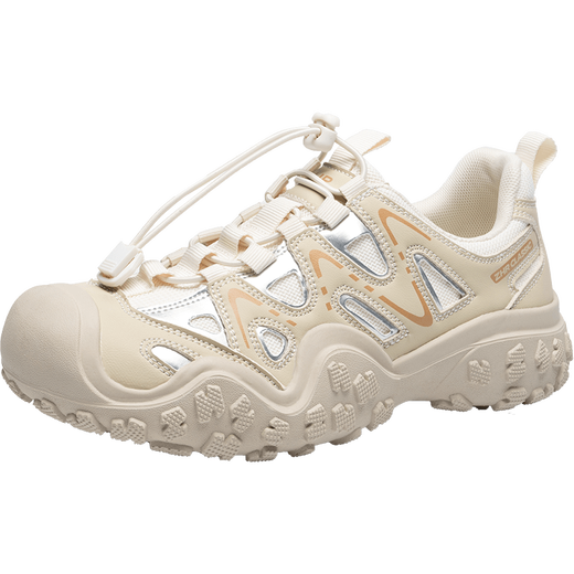 [90% neu] ZHR Wanderschuhe für Frauen lässig Outdoor Sports Lightweight Creek Tracing -Schuhe für Frauen vielseitiges Spleißen Frauenschuhe G683 Aprikosenfarbe 35
