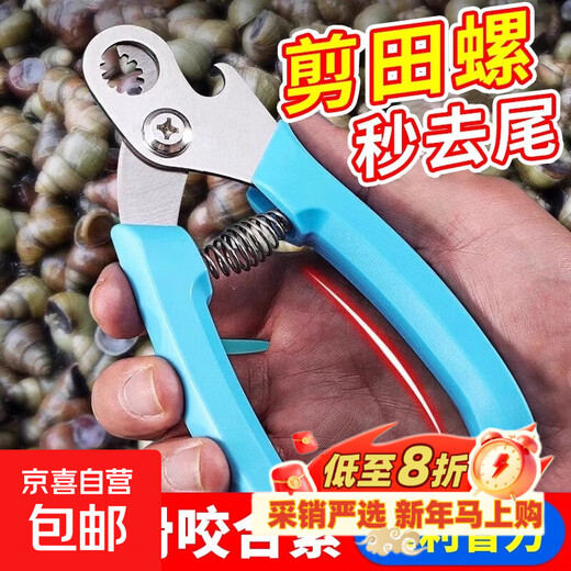 Screw butt cutting tool, special tail scissors for snails, snails, stone snails, labor-saving, non-slip tail removal pliers, screw scissors - large size - 17cm + small size - 15cm - 1